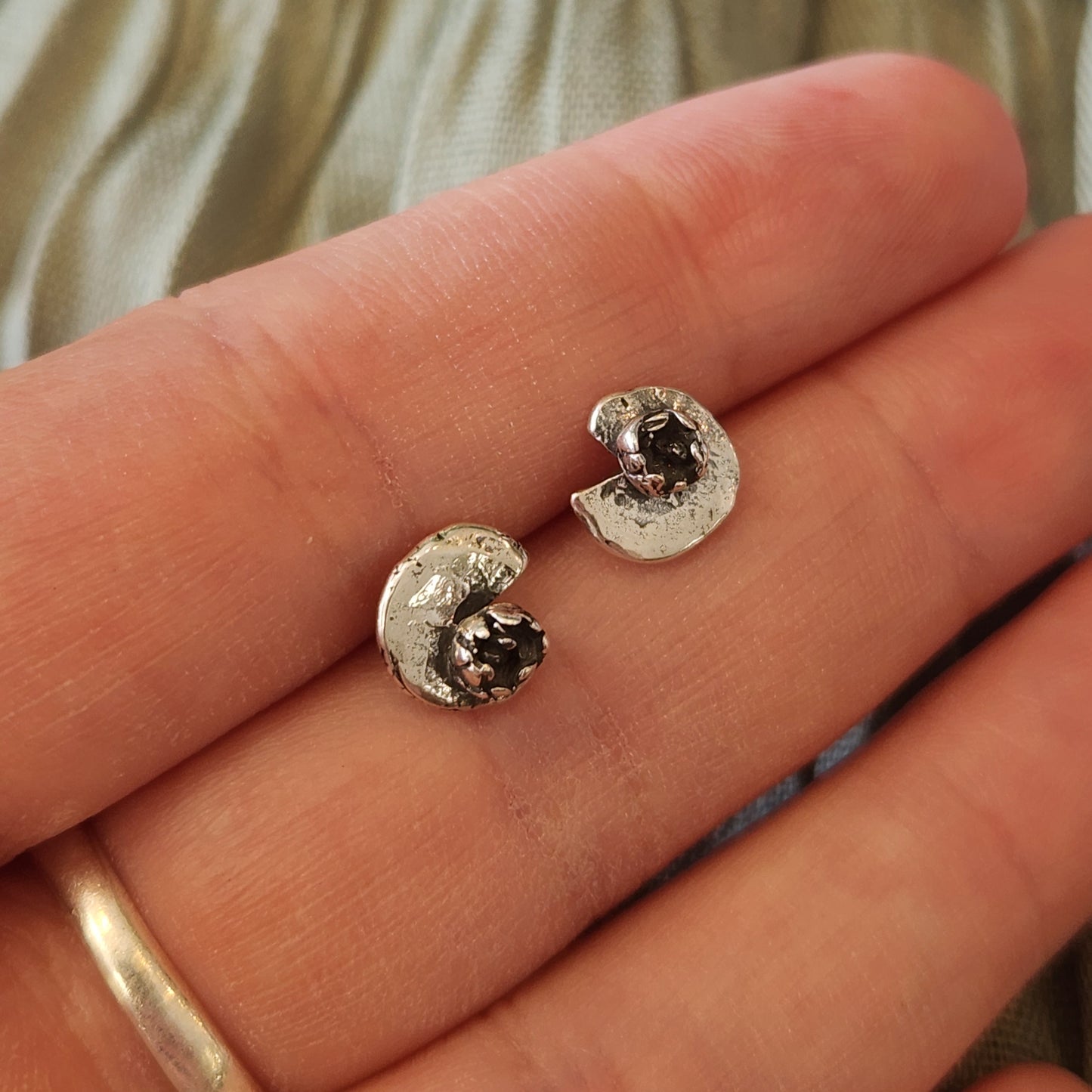 Lilypad Post Earrings