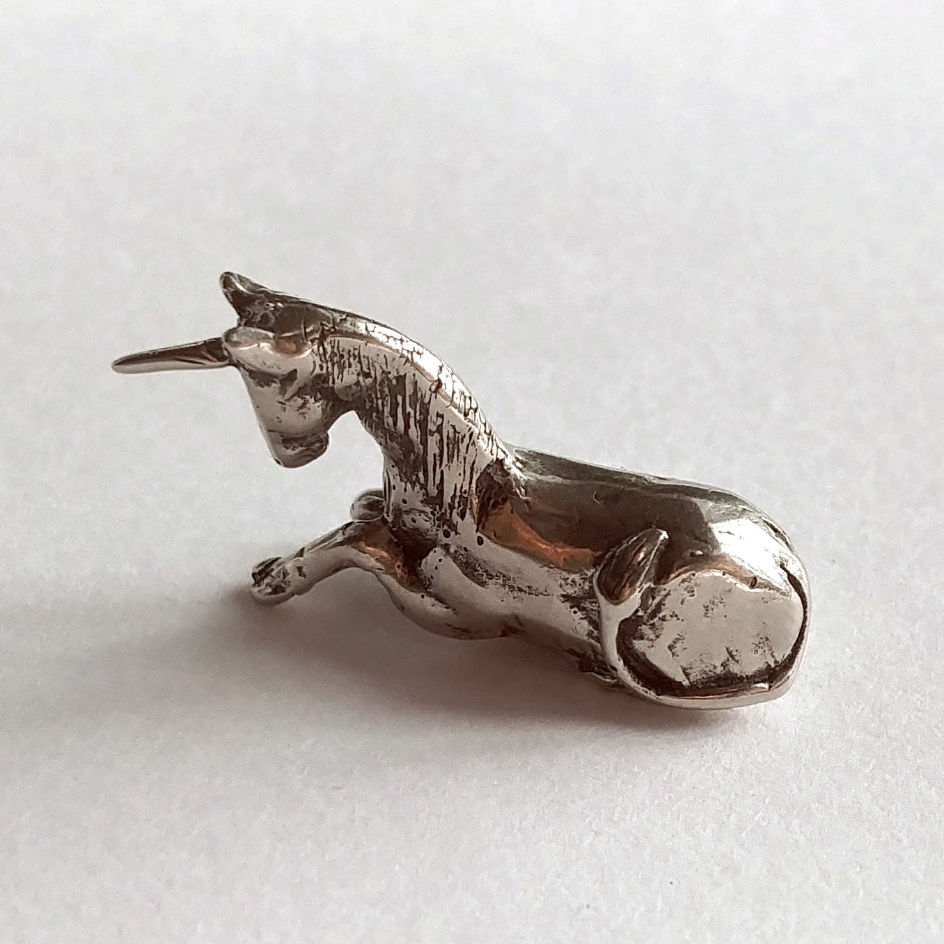 Unicorn Micro Sculpture in White Bronze