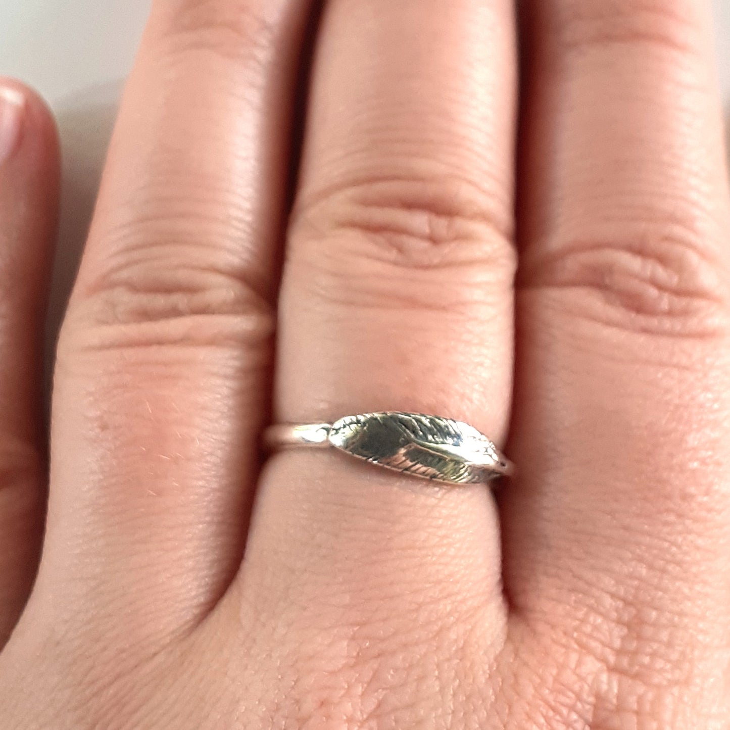 Feather Ring in Sterling Silver