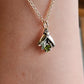 Lightning Bug Necklace with Peridot