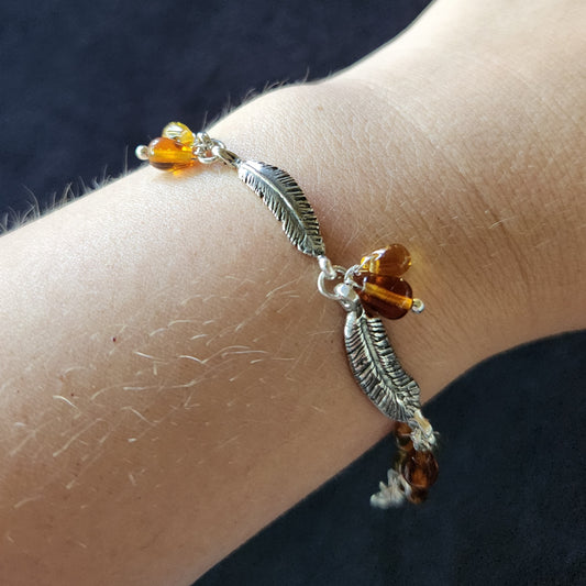 Deluxe Feathered Bracelet in Sterling Silver