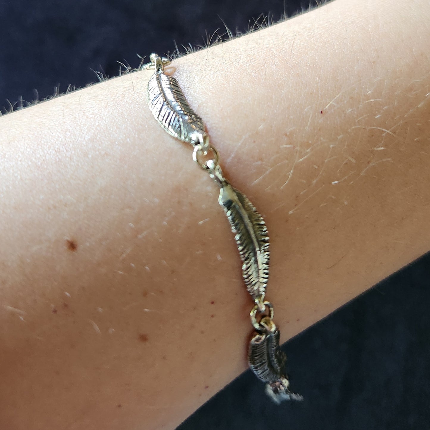 Feathered Bracelet in Sterling Silver