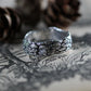 Tree Bark Ring in Sterling Silver