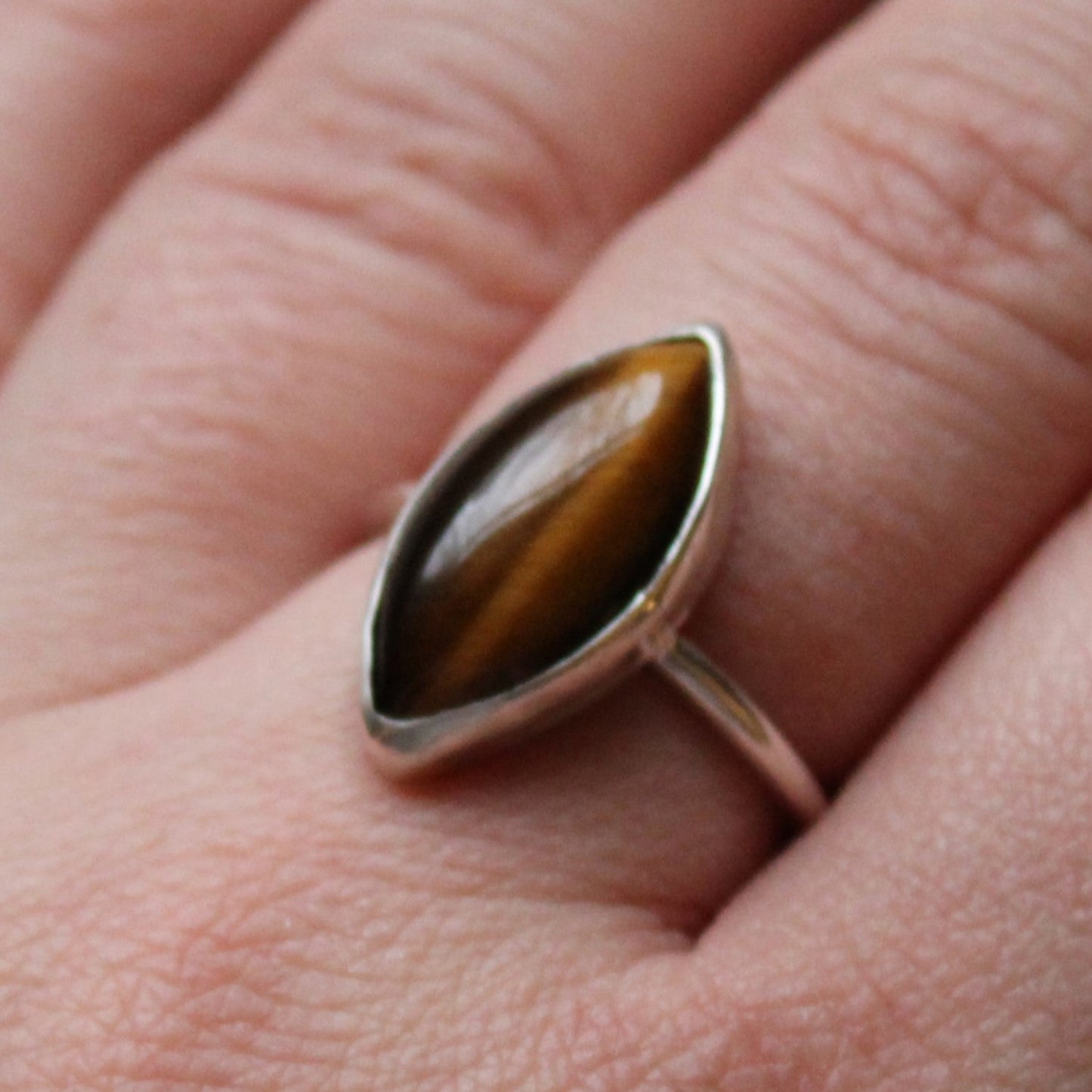 Tiger's Eye Sterling Silver Ring