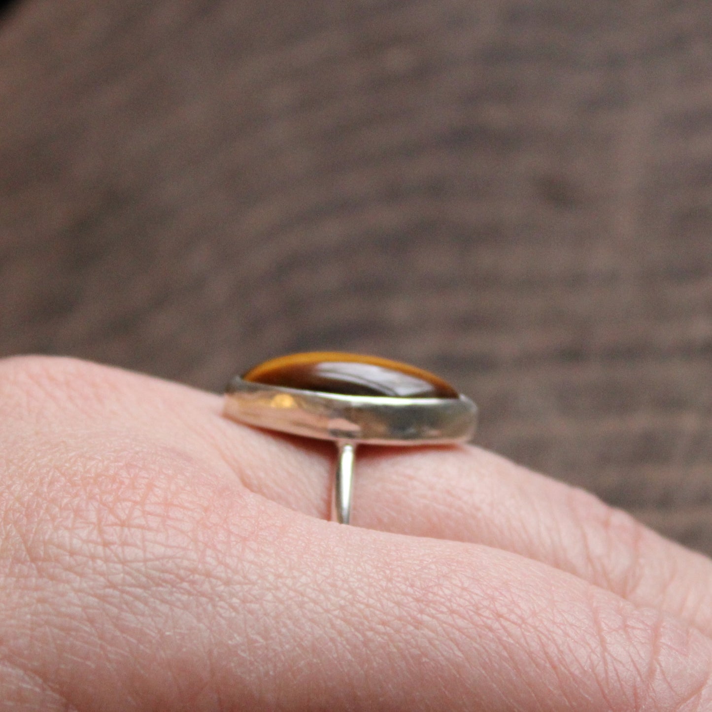 Tiger's Eye Sterling Silver Ring