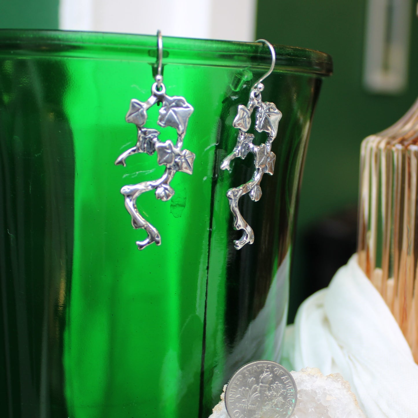 English Ivy Sterling Silver Earrings