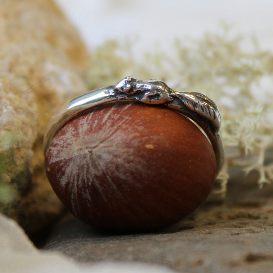 Squirrel Ring Sterling Silver