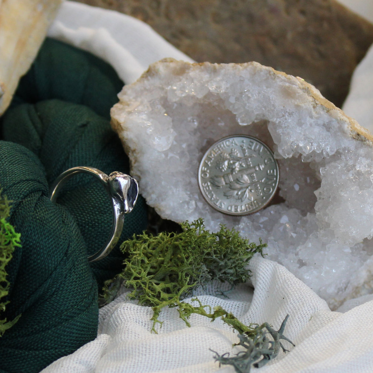 Conch Shell Ring Sterling Silver