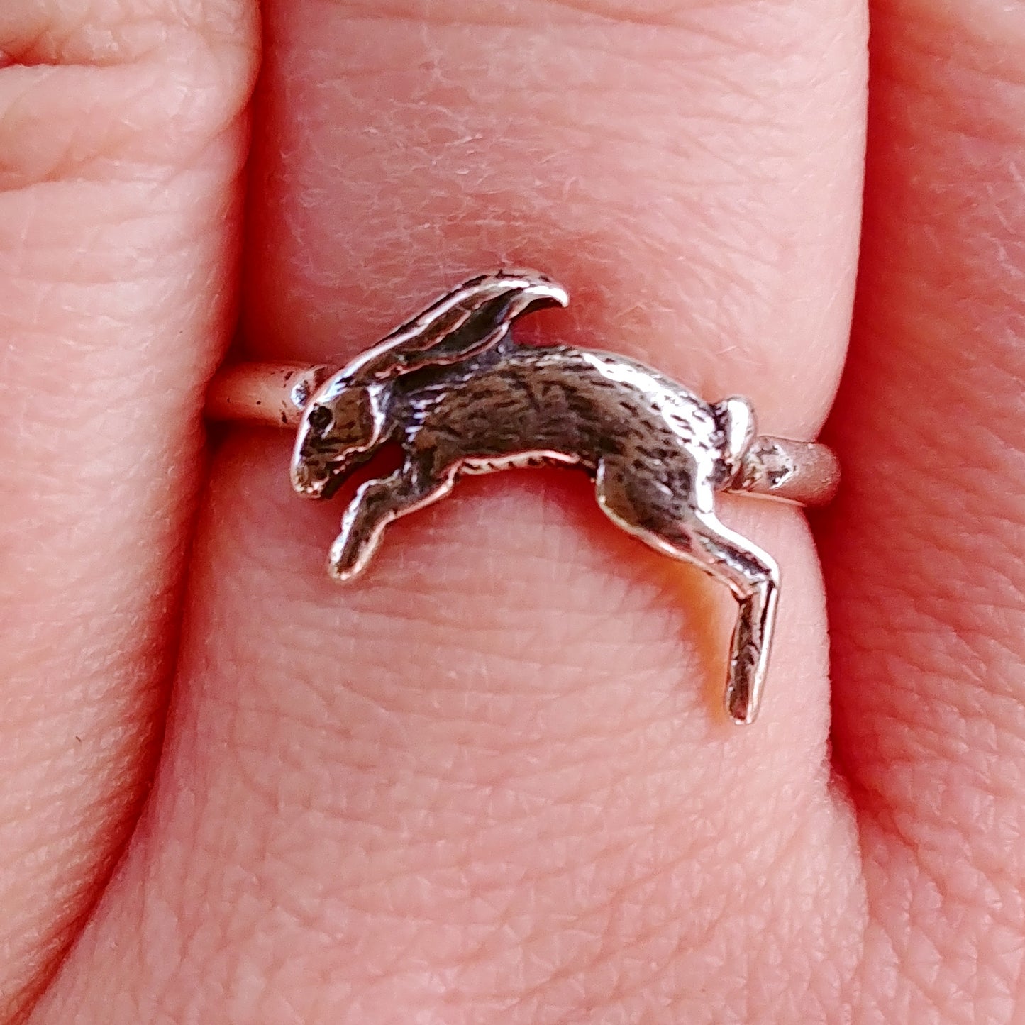 Hare Sterling Silver Stackable Ring