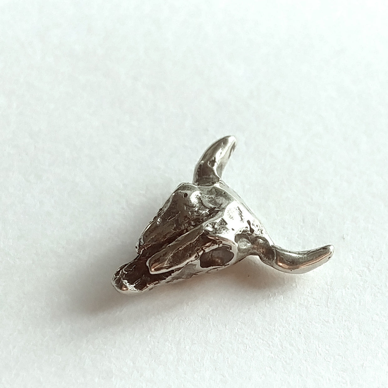 Bronze Bison Skull Sculpture