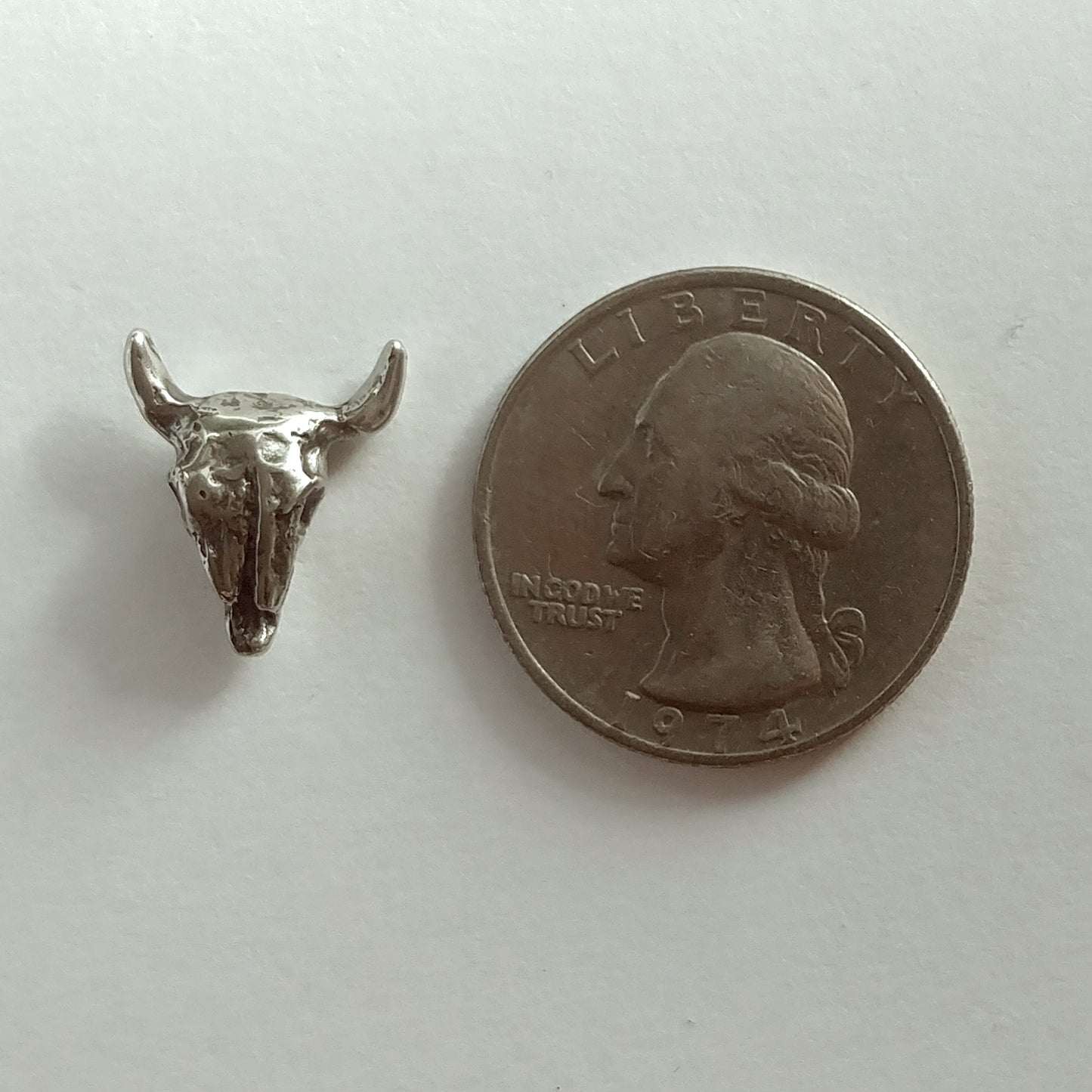 Bronze Bison Skull Sculpture