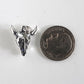 Bison Skull Necklace in Sterling Silver