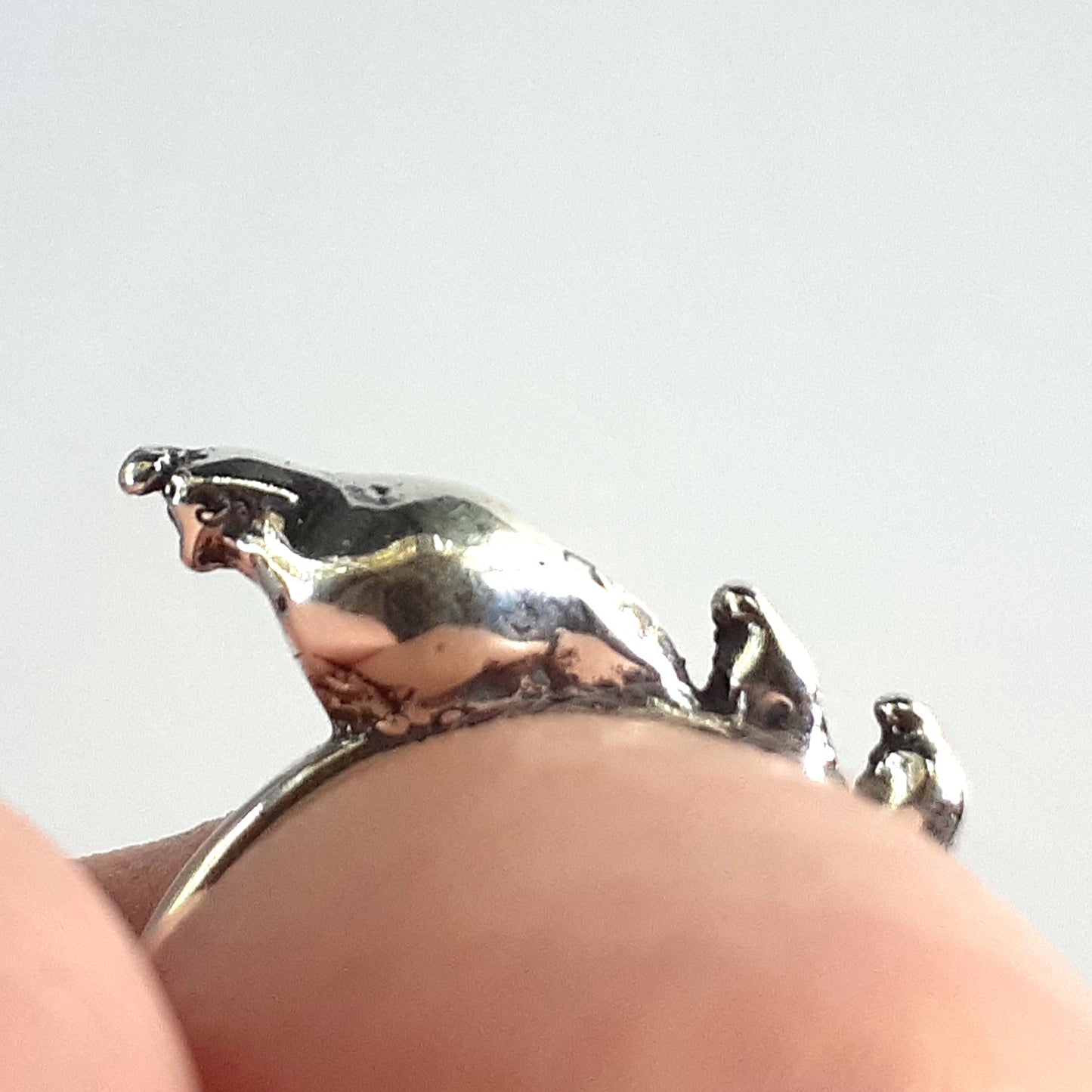 Quail Family Ring with 2 Chicks