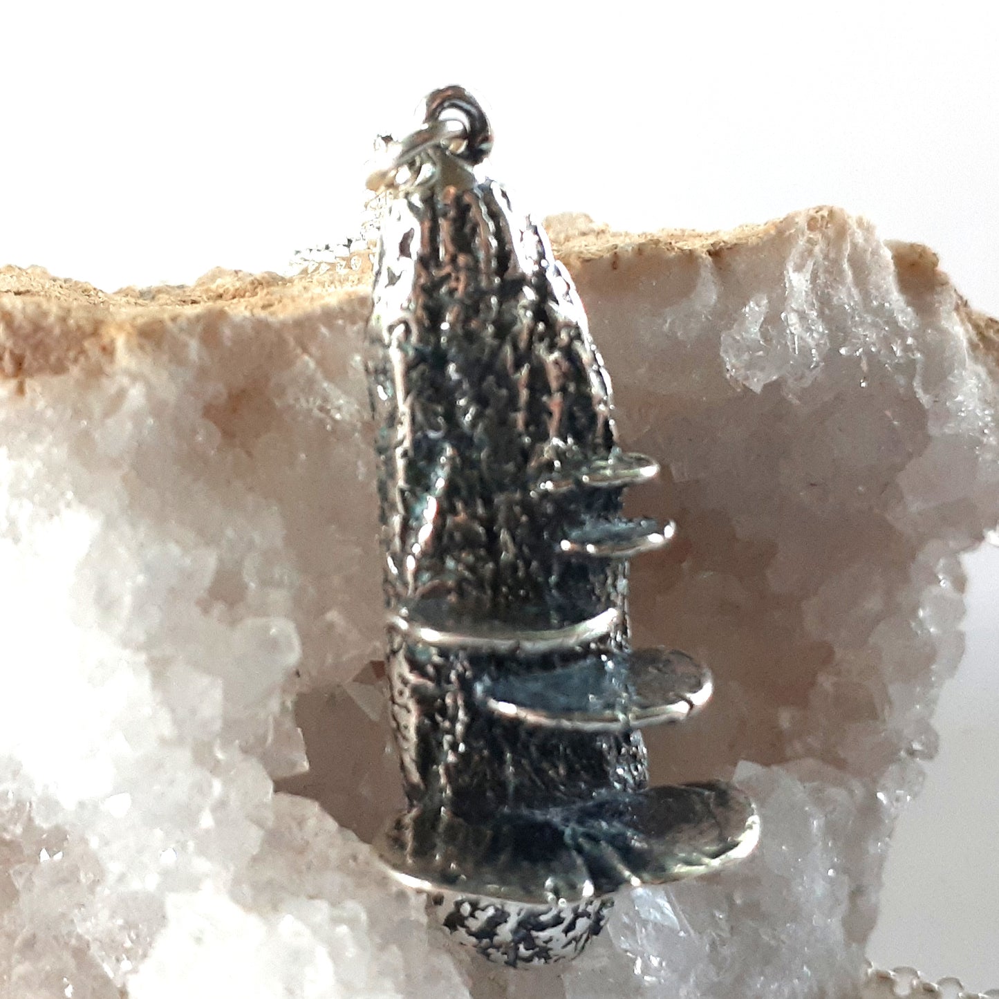 Flirty Fungi Necklace Sterling Silver