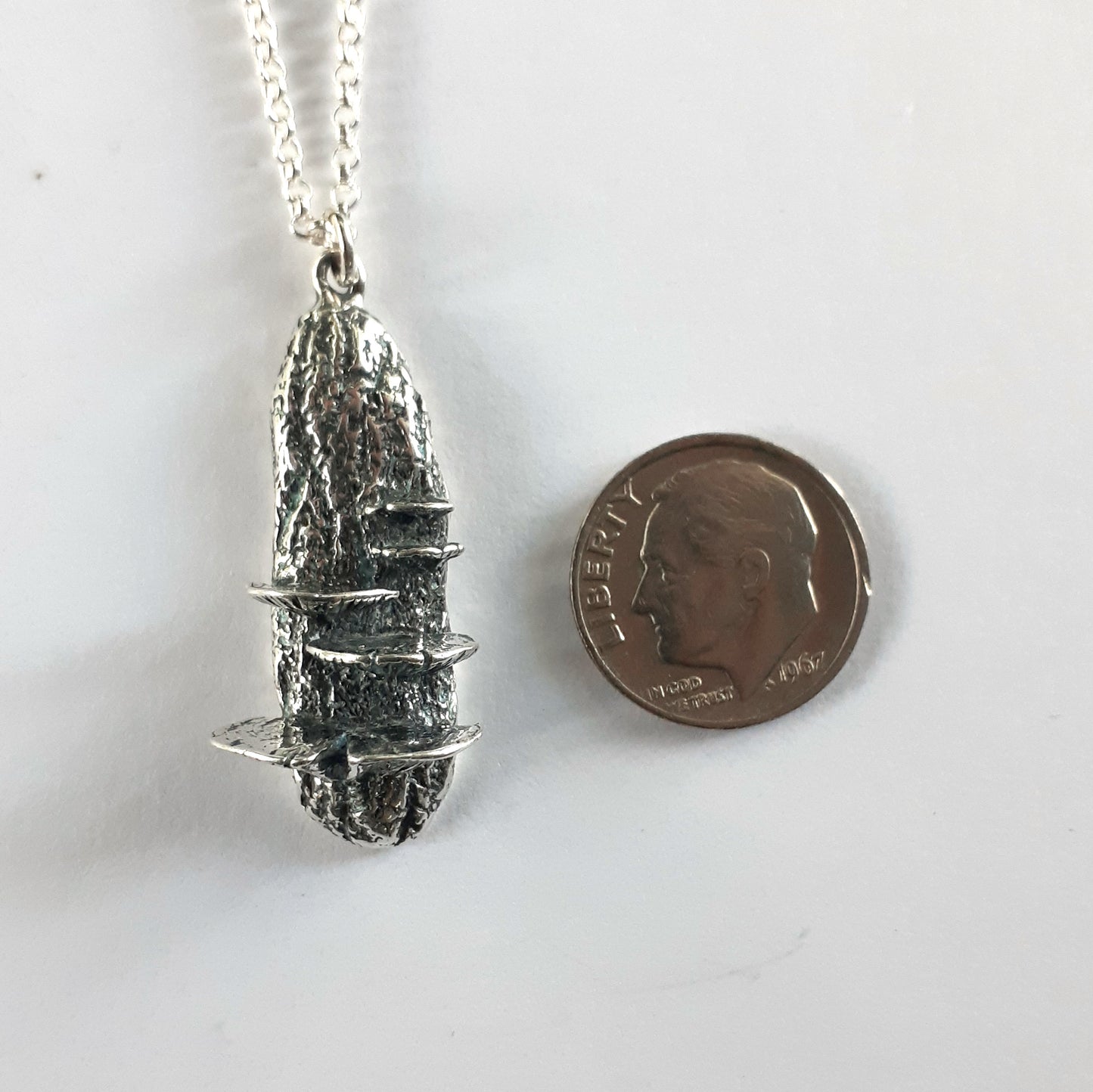 Flirty Fungi Necklace Sterling Silver