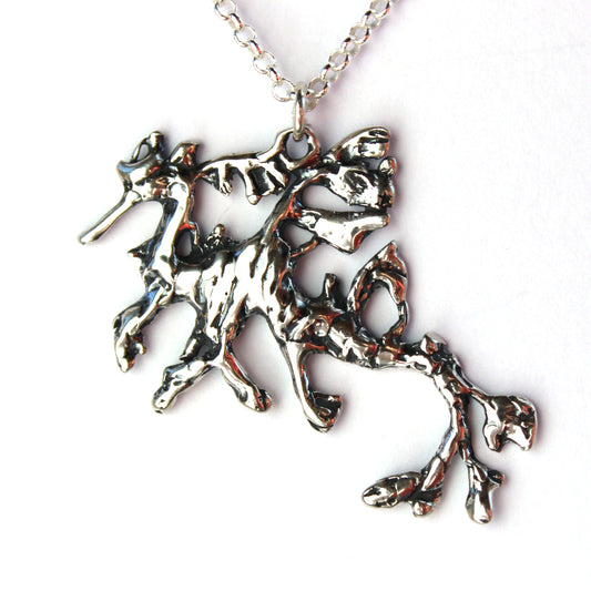 Leafy Sea Dragon Necklace Sterling Silver