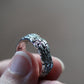 Tree Bark Ring in Sterling Silver