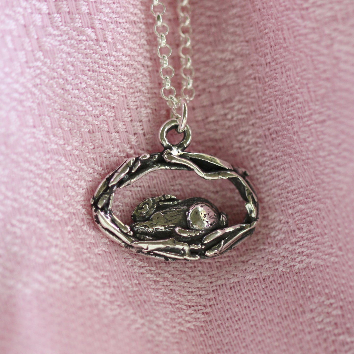 Rabbit Burrow Necklace in Sterling Silver