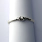 Mouse Stackable Sterling Silver Ring