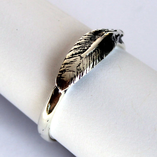 Feather Ring in Sterling Silver