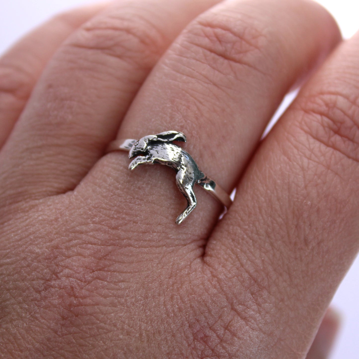 Hare Sterling Silver Stackable Ring