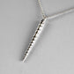 Narwhal Tusk Necklace in Sterling Silver