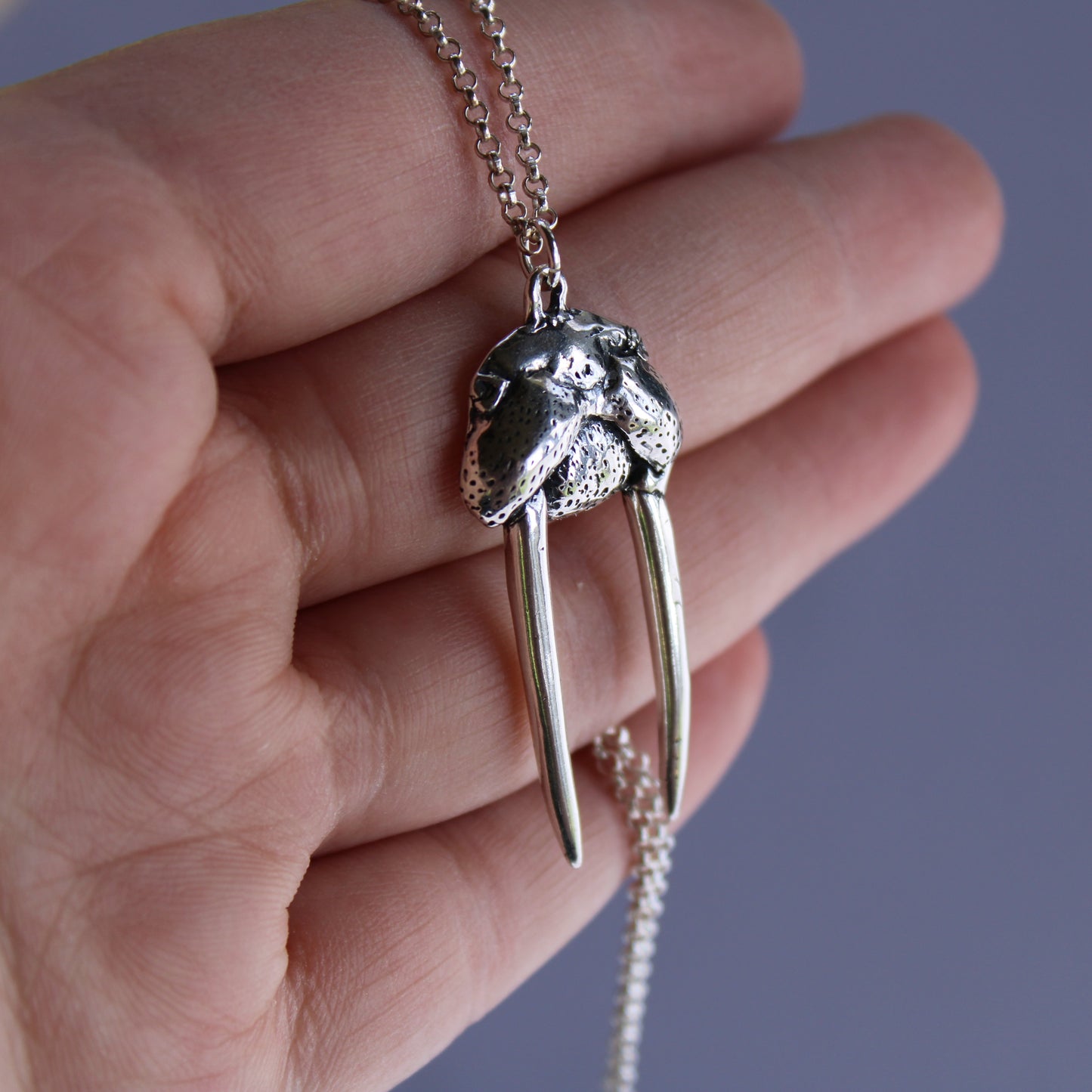 Walrus Necklace in Sterling Silver