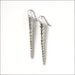 Narwhal Tusk Sterling Silver Earrings