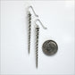 Narwhal Tusk Sterling Silver Earrings