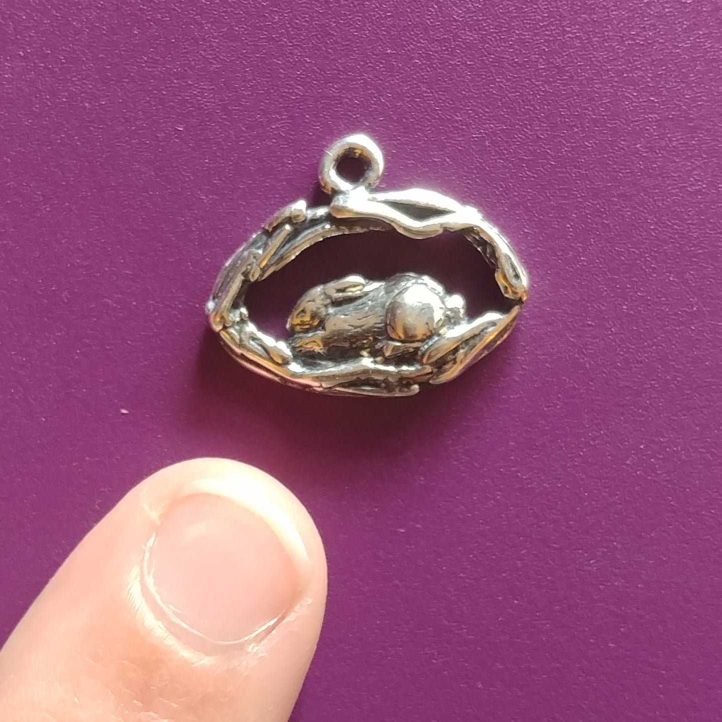 Rabbit Burrow Necklace in Sterling Silver