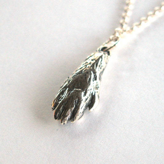 Ferret Paw Sterling Silver Necklace