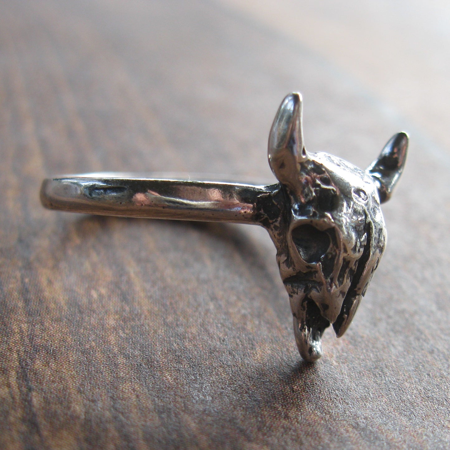 Bison Skull Ring