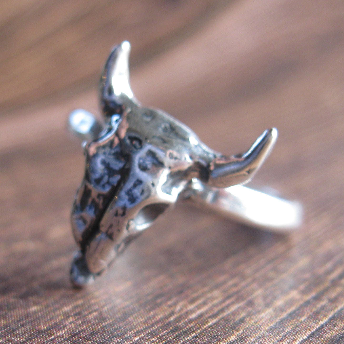 Bison Skull Ring