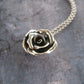 Rose Necklace One of a Kind Hand-Sculpted Sterling Silver