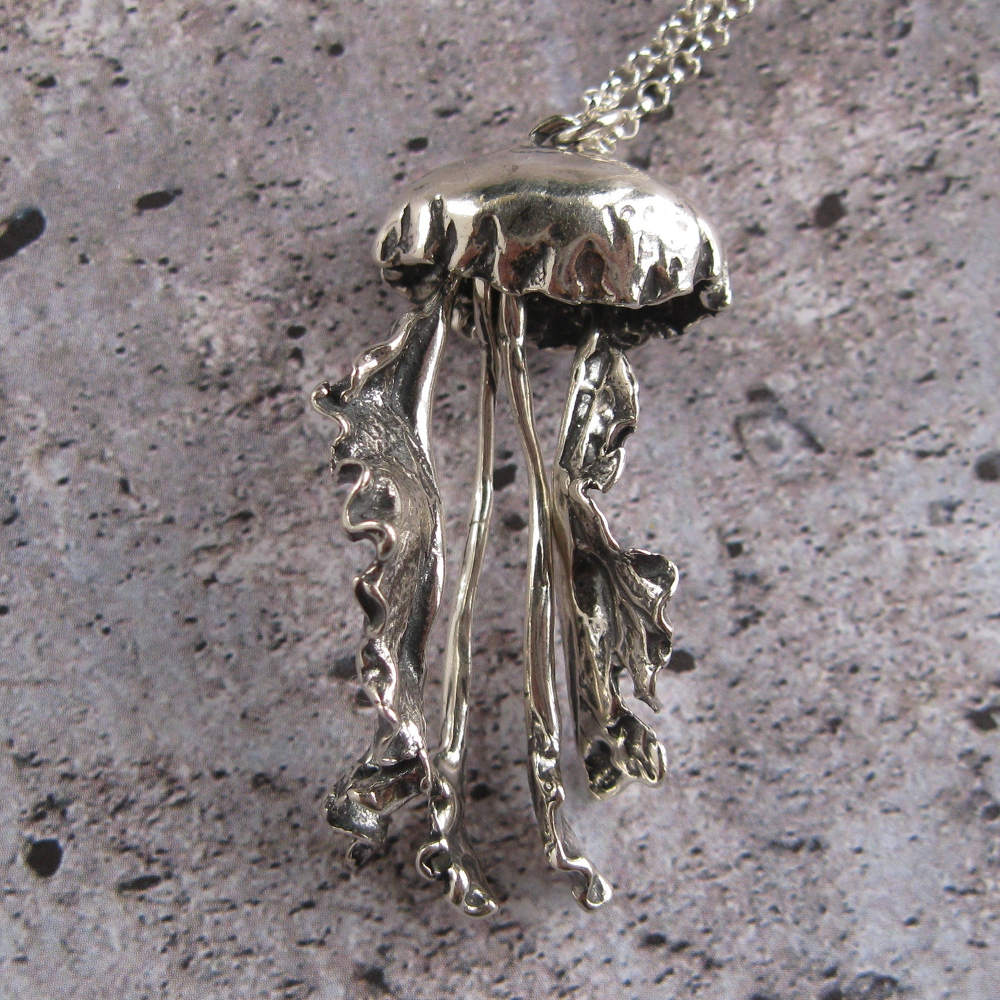 Jellyfish Sterling Silver Necklace