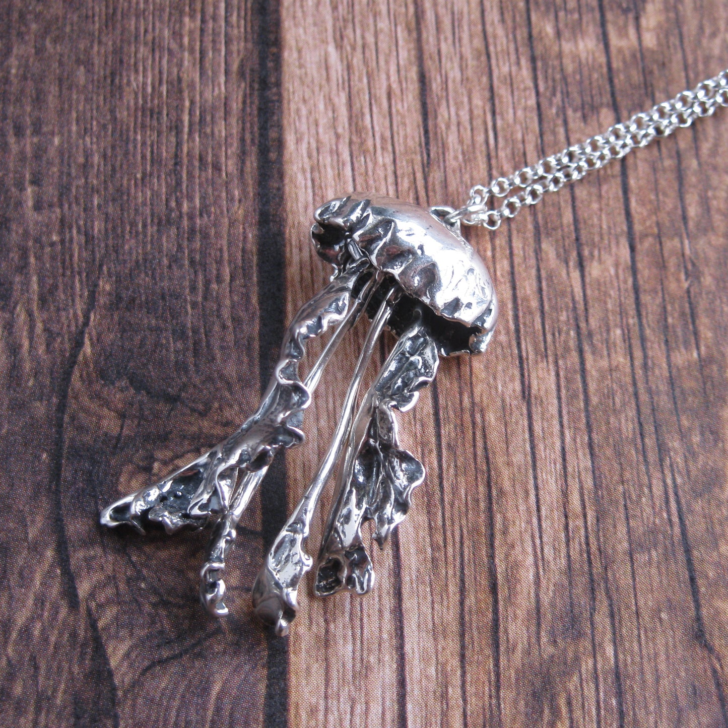 Jellyfish Sterling Silver Necklace