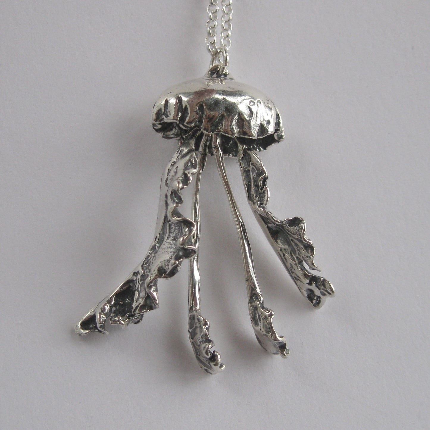 Jellyfish Sterling Silver Necklace