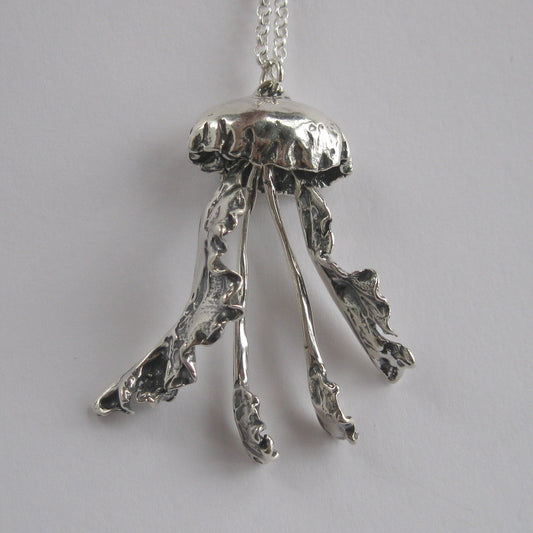 Jellyfish Sterling Silver Necklace